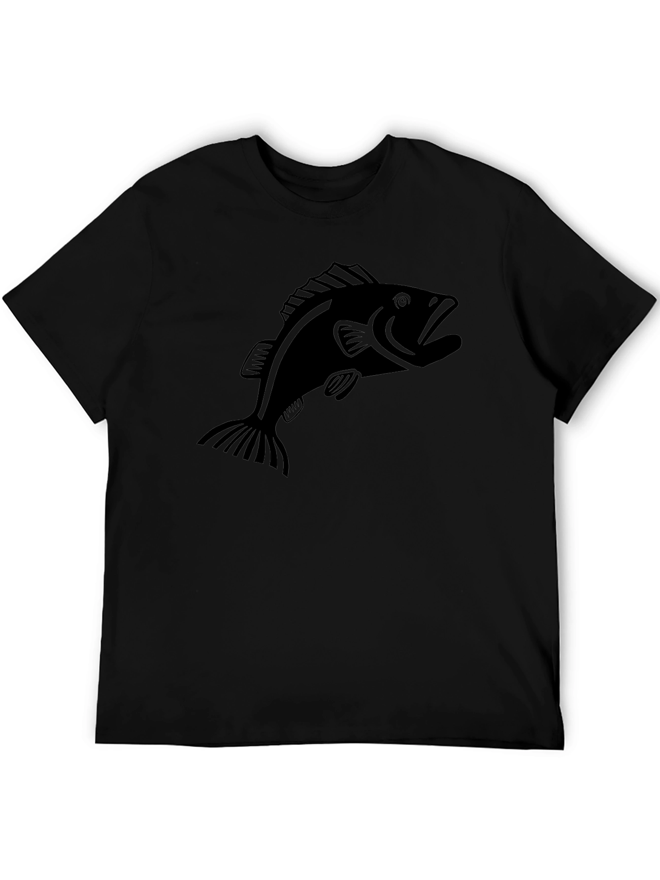 Black Bass Graphic Tee - Fishing Lover Apparel