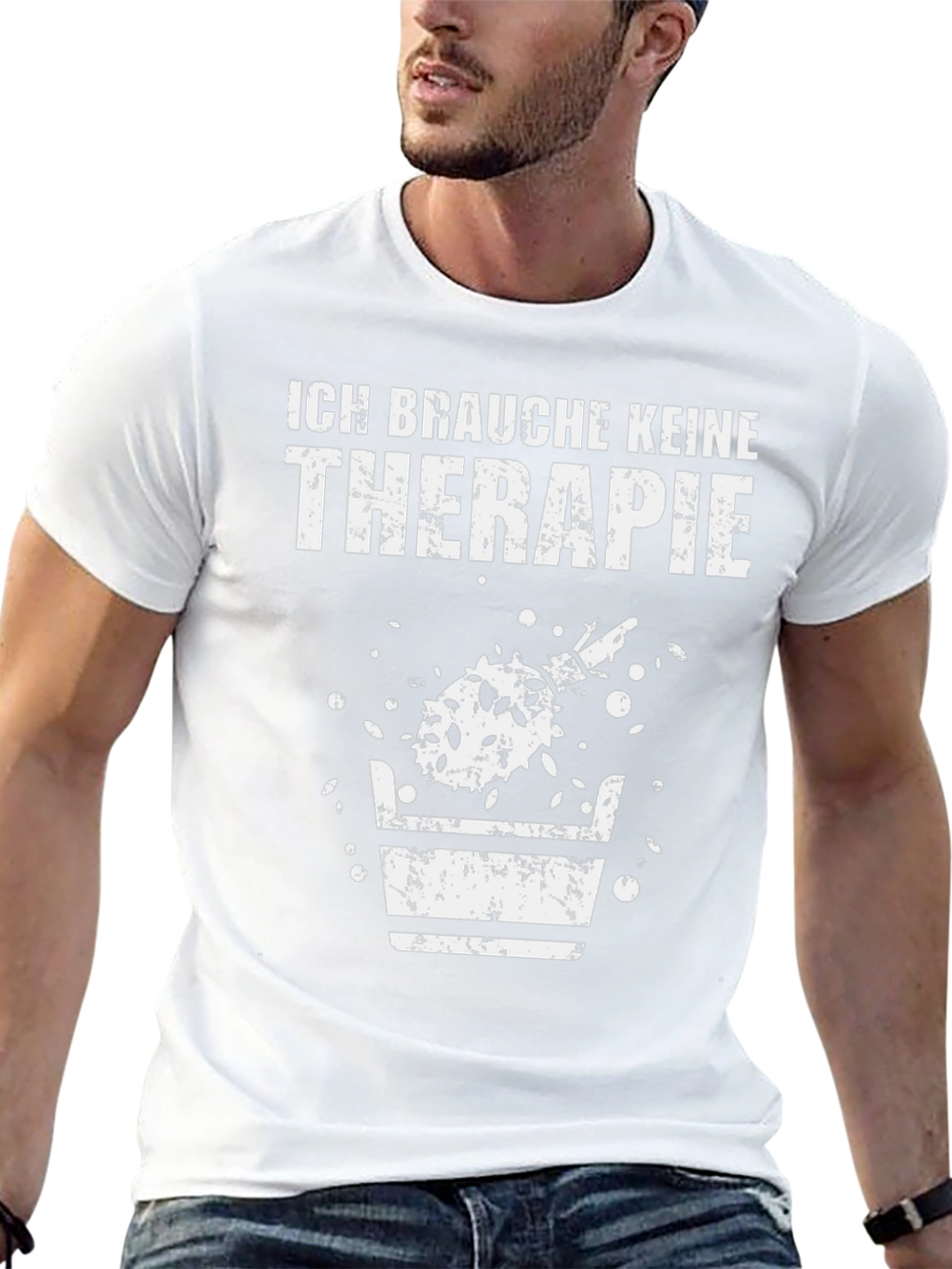 Ich Brauche Keine Therapie Beer T-Shirt