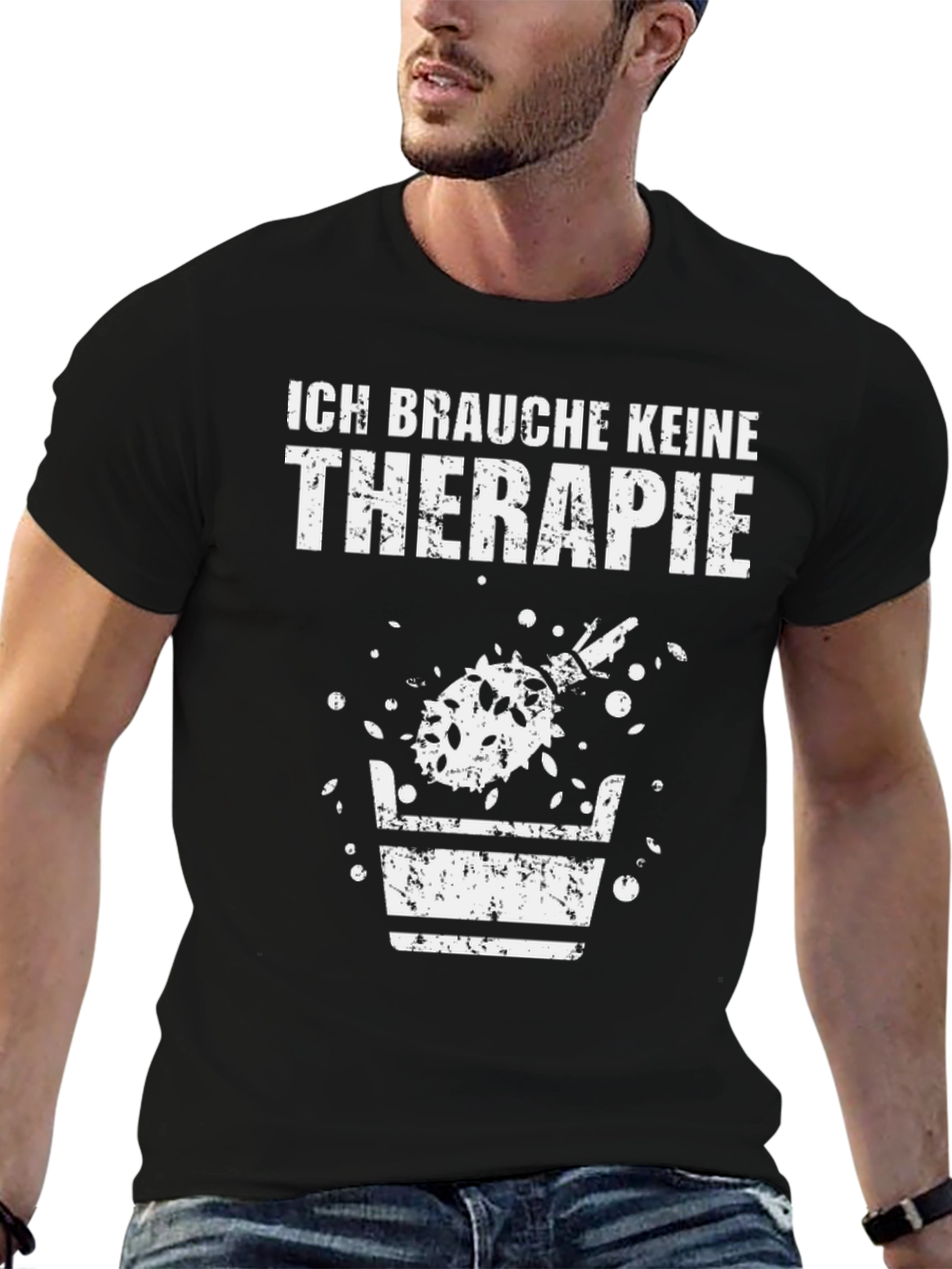 Ich Brauche Keine Therapie Beer T-Shirt
