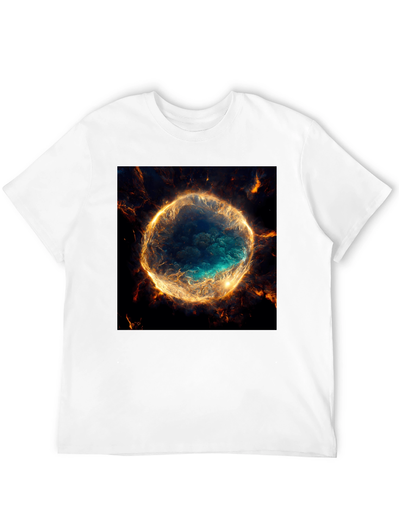 Nebula Graphic Black T-Shirt | Cosmic Style