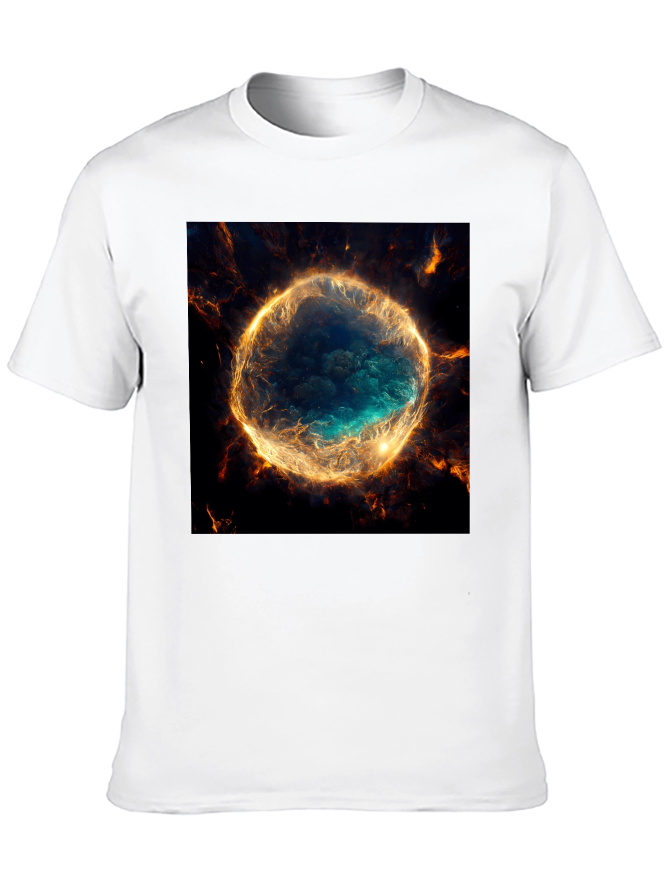 Nebula Graphic Black T-Shirt | Cosmic Style
