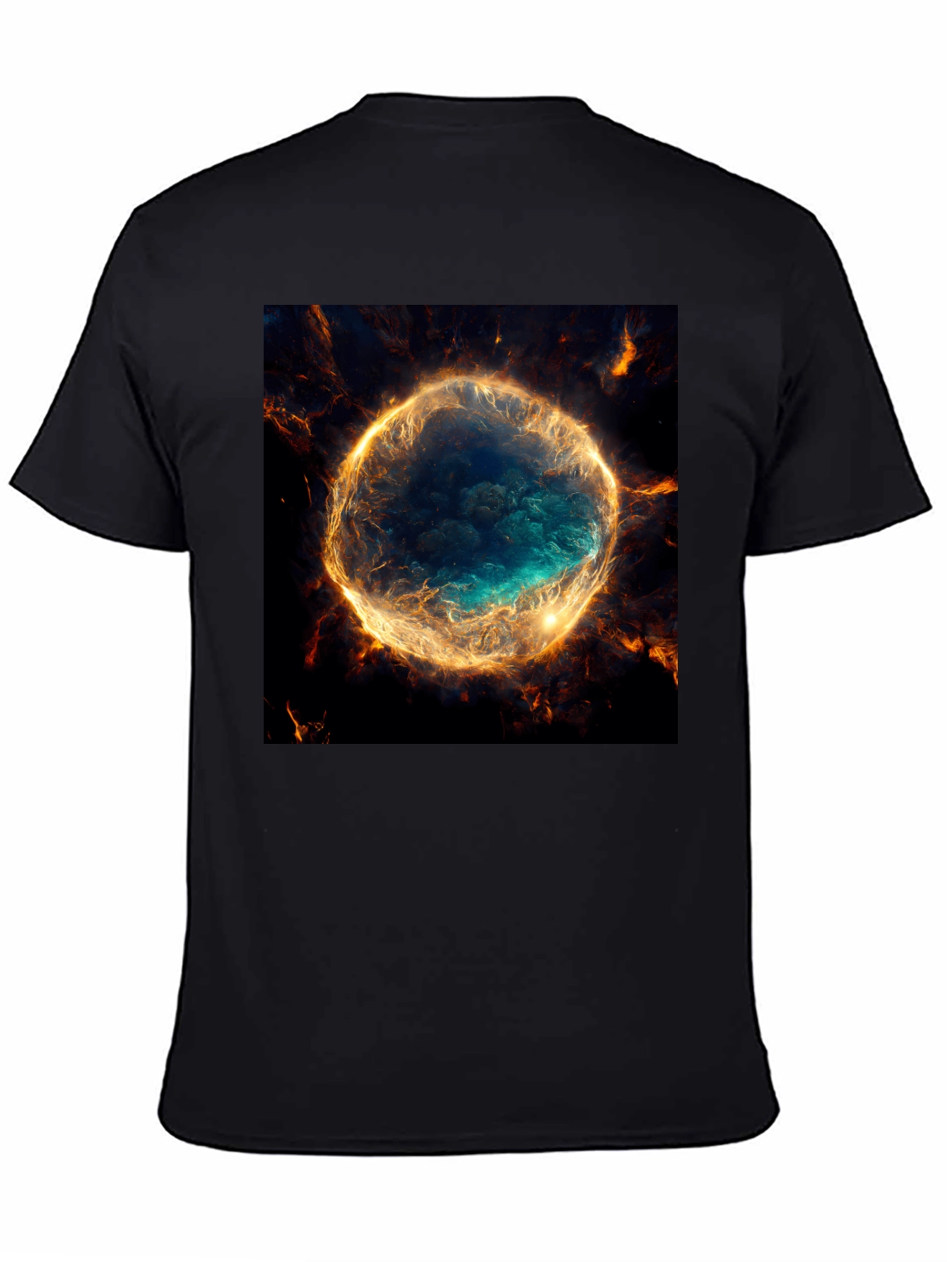 Nebula Graphic Black T-Shirt | Cosmic Style