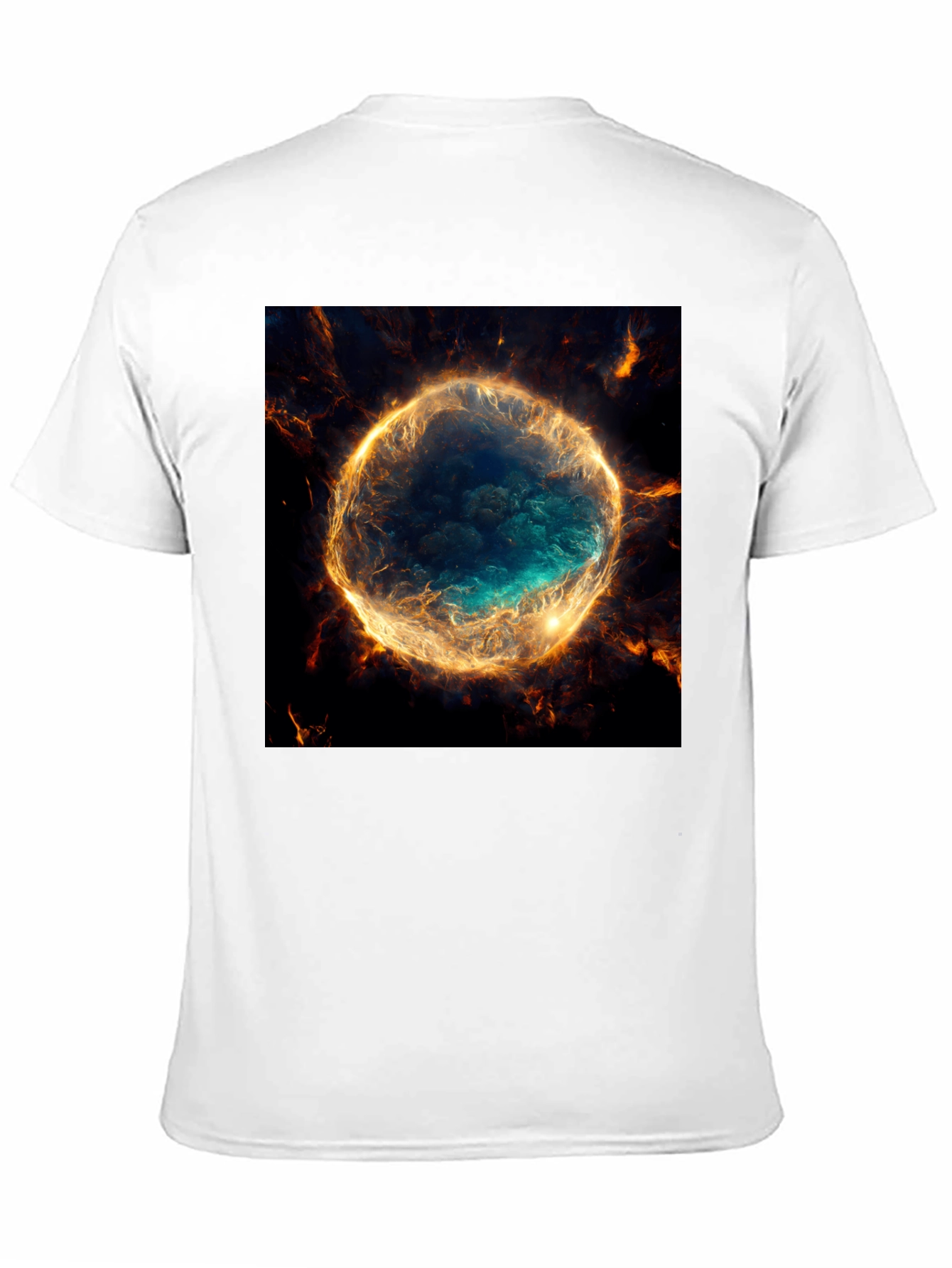 Nebula Graphic Black T-Shirt | Cosmic Style