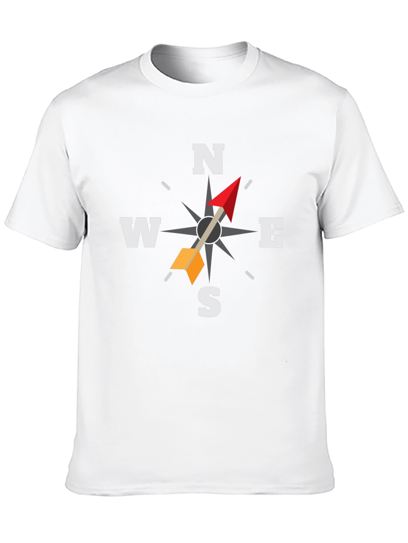 Compass Rose Graphic Tee - Black Adventure Shirt