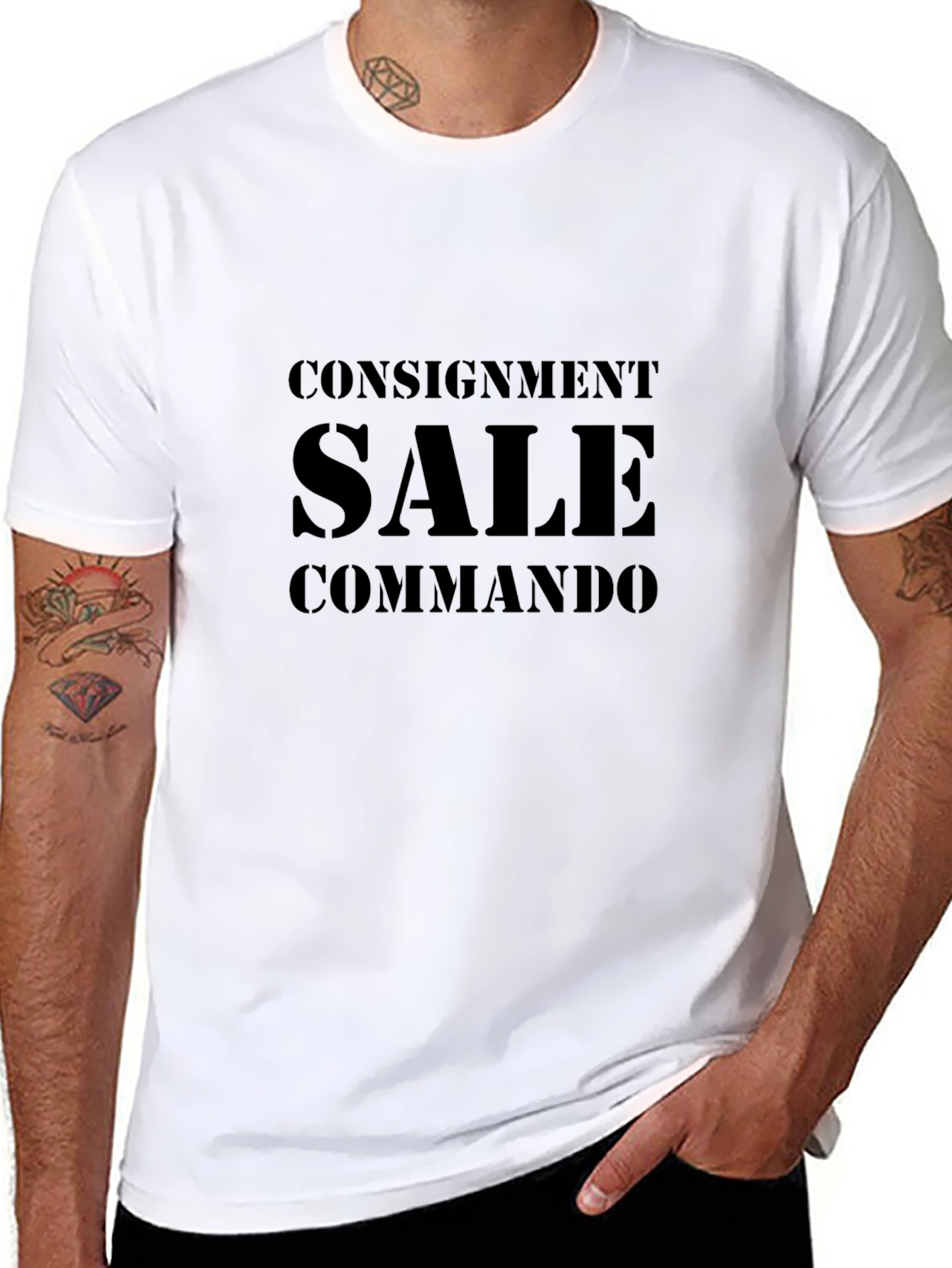 Consignment Sale Commando Black T-Shirt