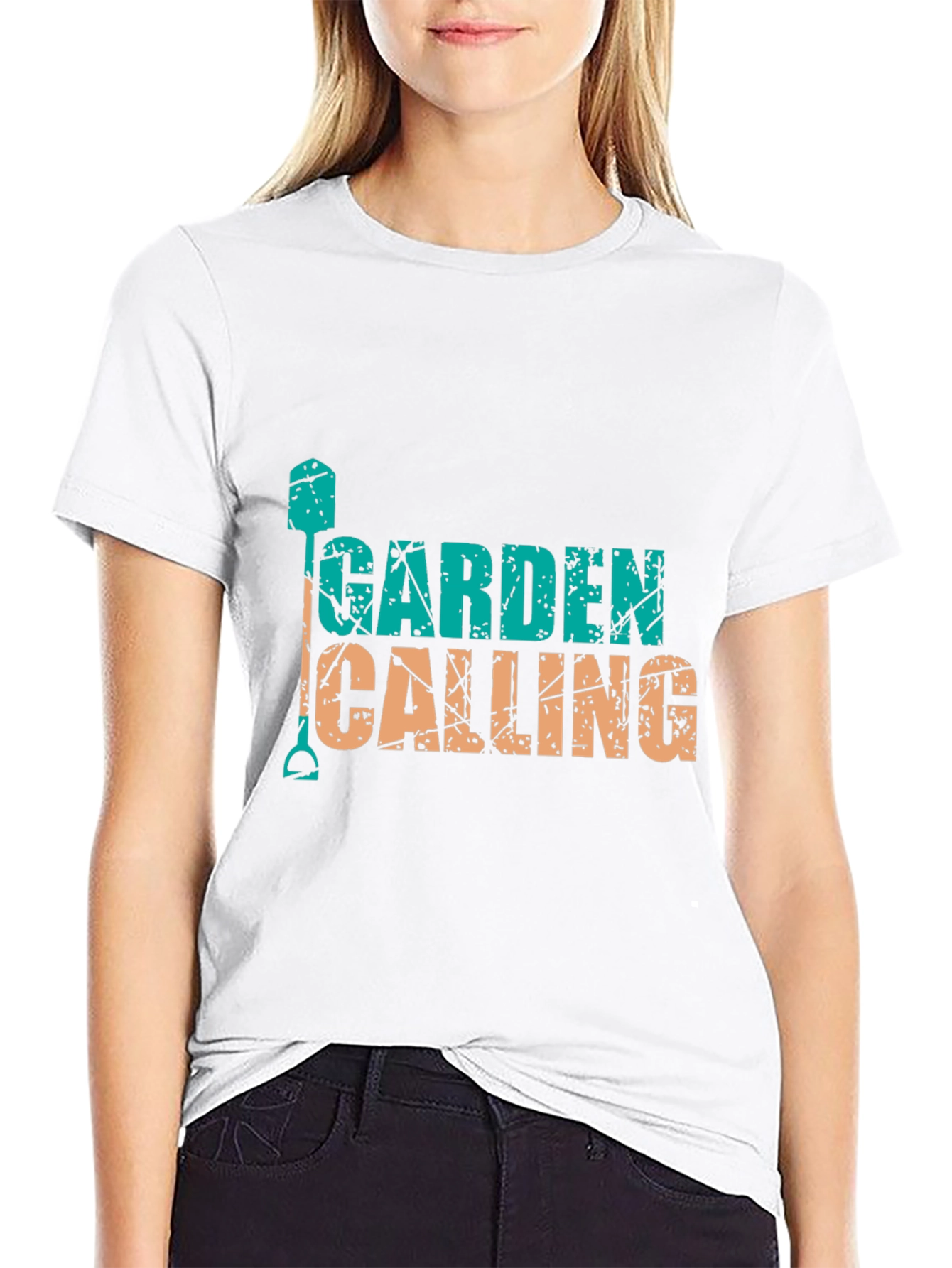 Garden Calling Black Tee