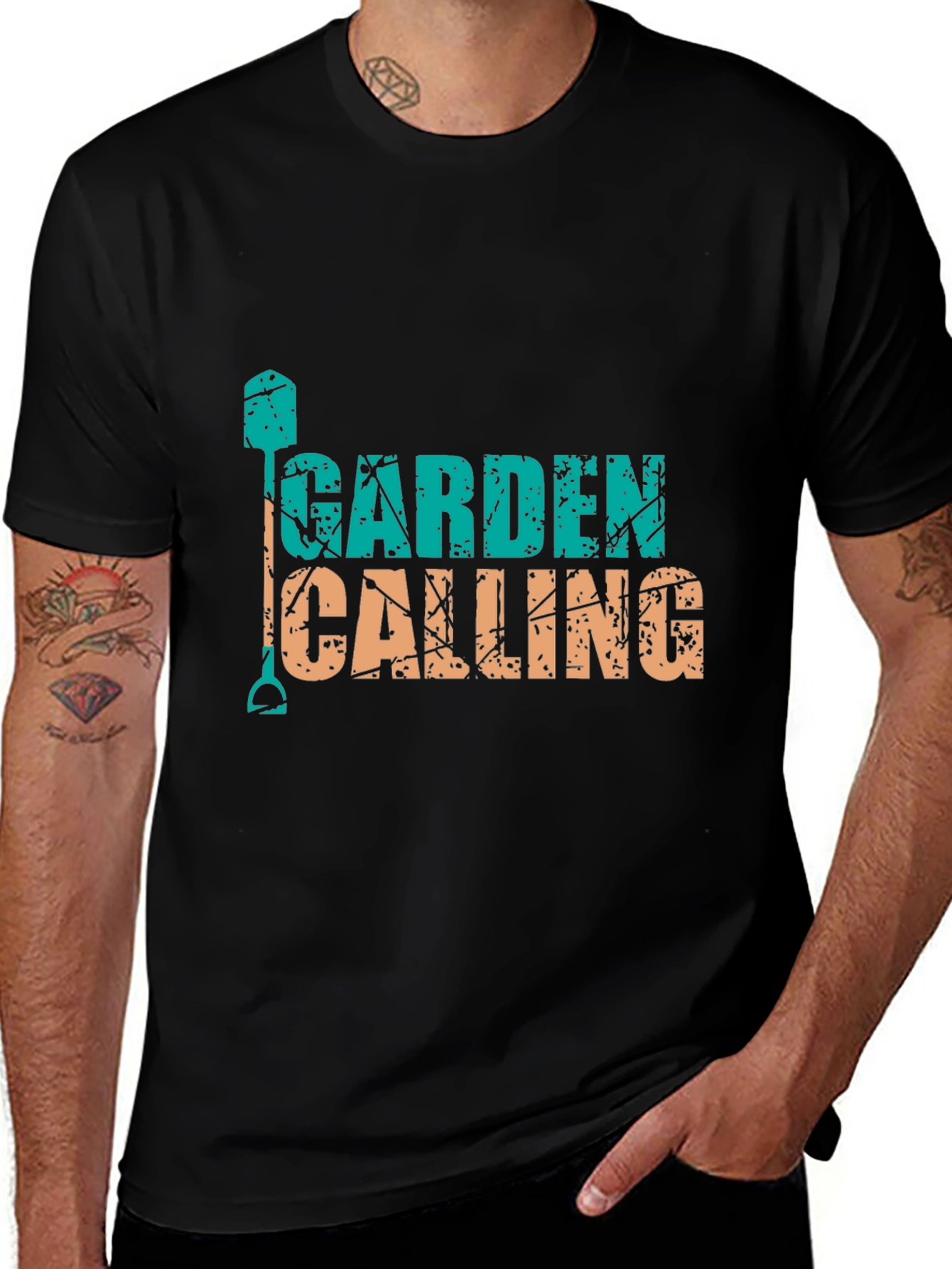 Garden Calling Black Tee