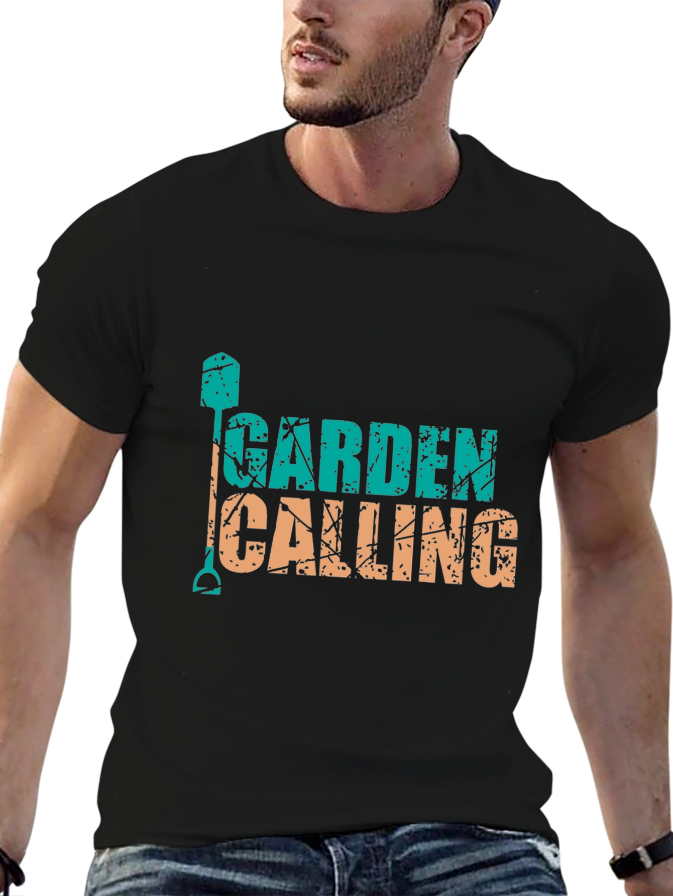 Garden Calling Black Tee