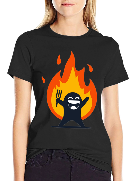 Fiery Fun Graphic T-Shirt - Dark Humor Tee