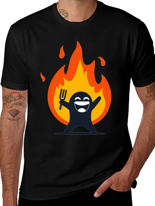 Fiery Fun Graphic T-Shirt - Dark Humor Tee