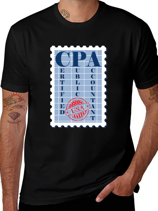 CPA Accountant Graphic Stamp T-Shirt