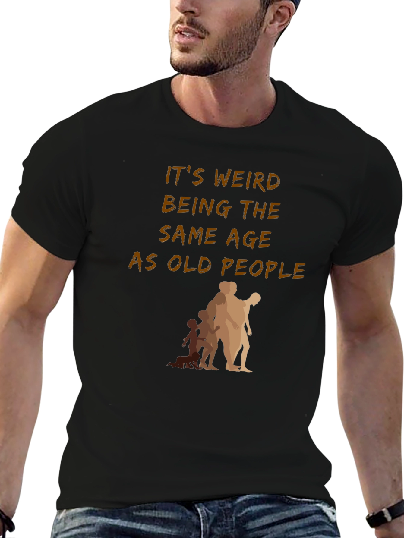 Funny Old People Graphic T-Shirt