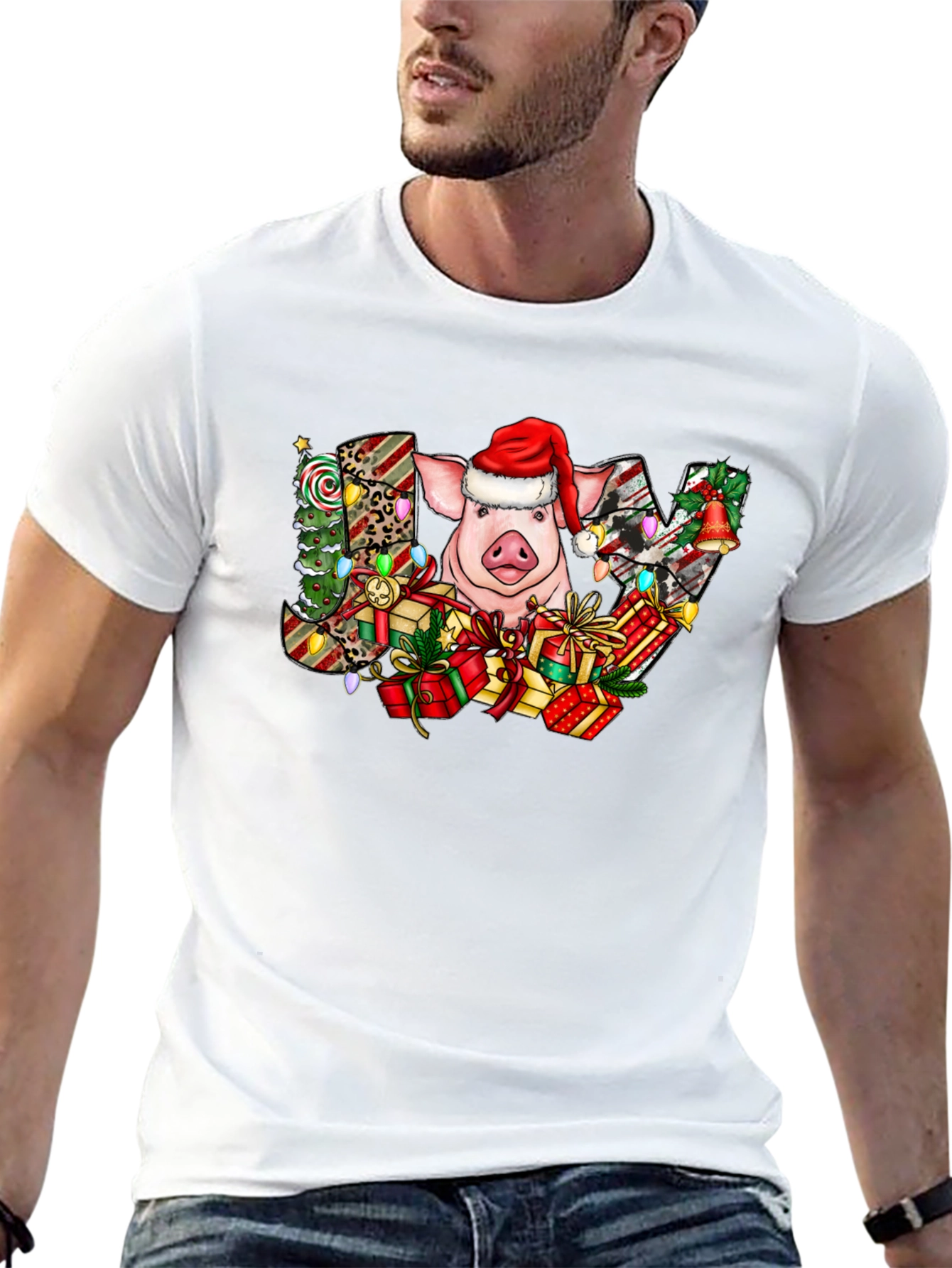 Festive Christmas Pig T-Shirt