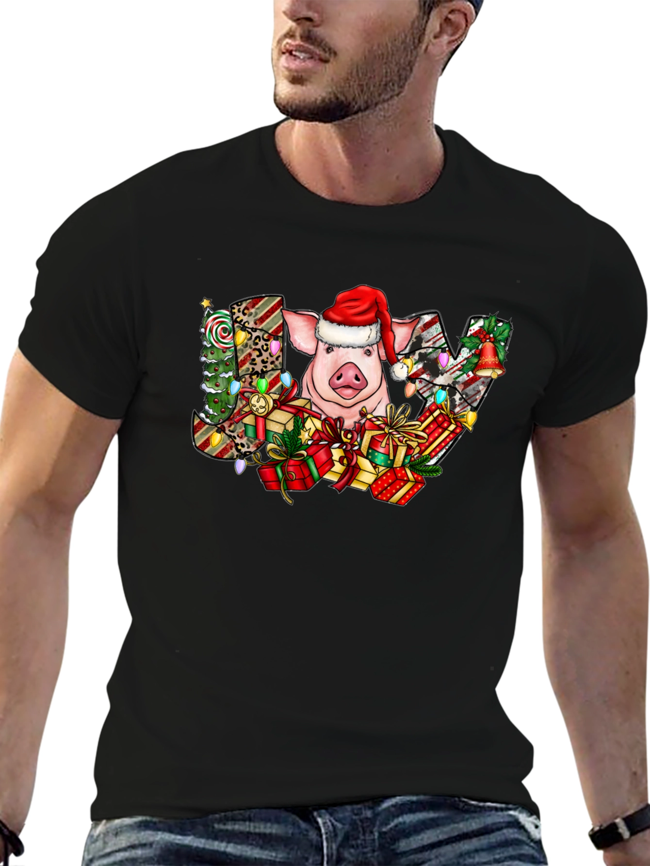 Festive Christmas Pig T-Shirt