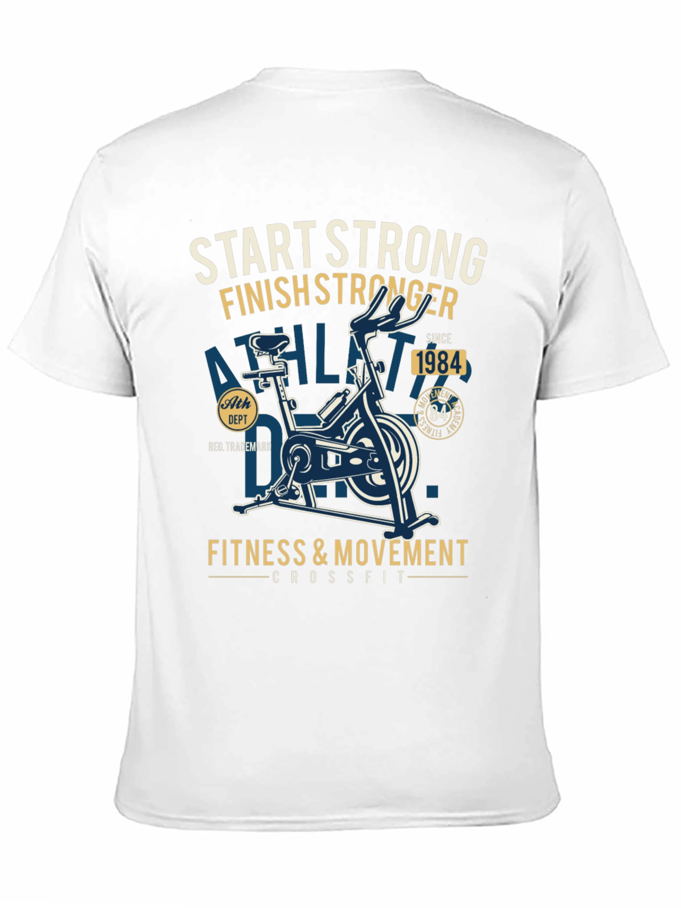Start Strong Finish Stronger Black T-Shirt
