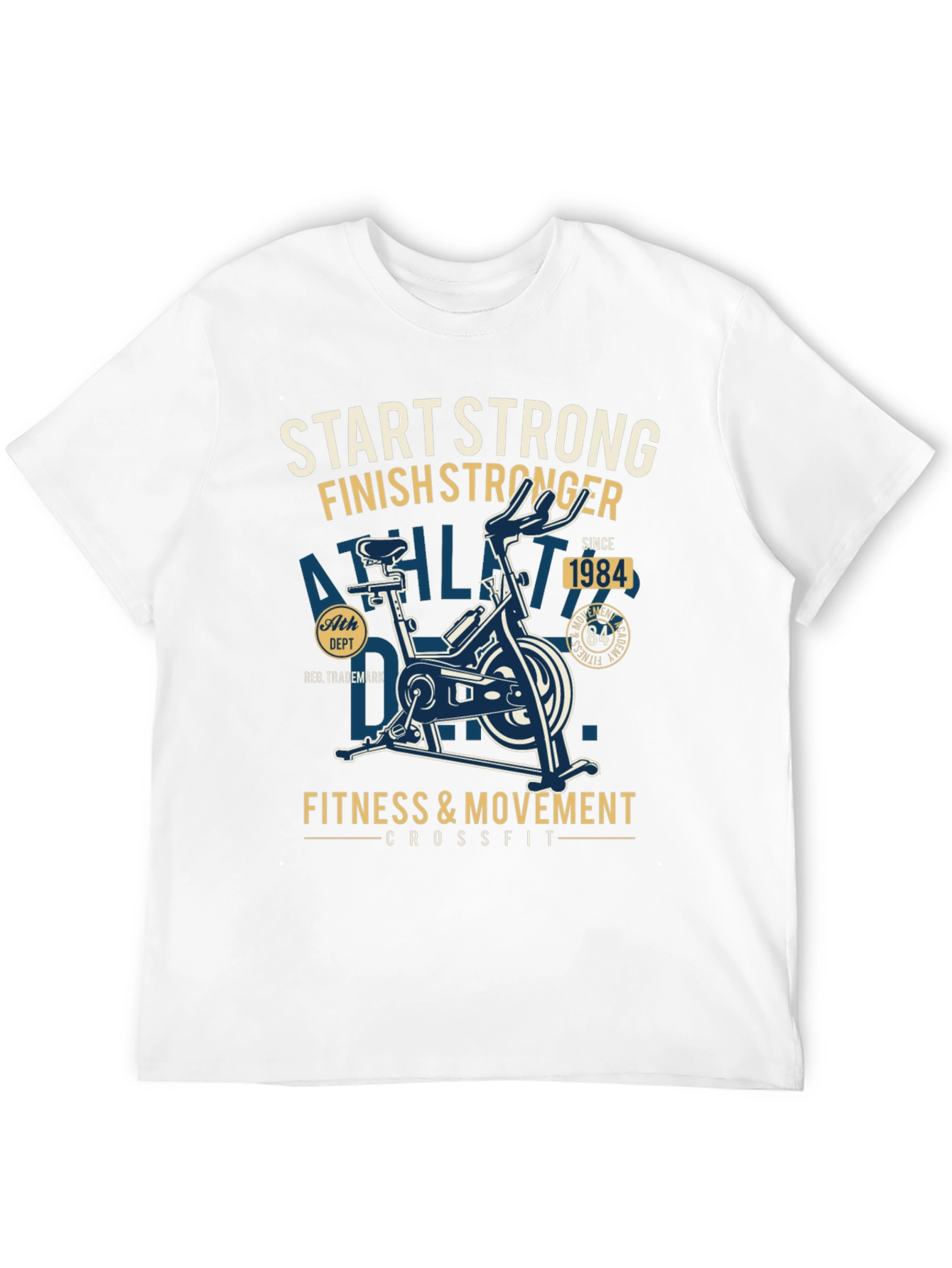 Start Strong Finish Stronger Black T-Shirt