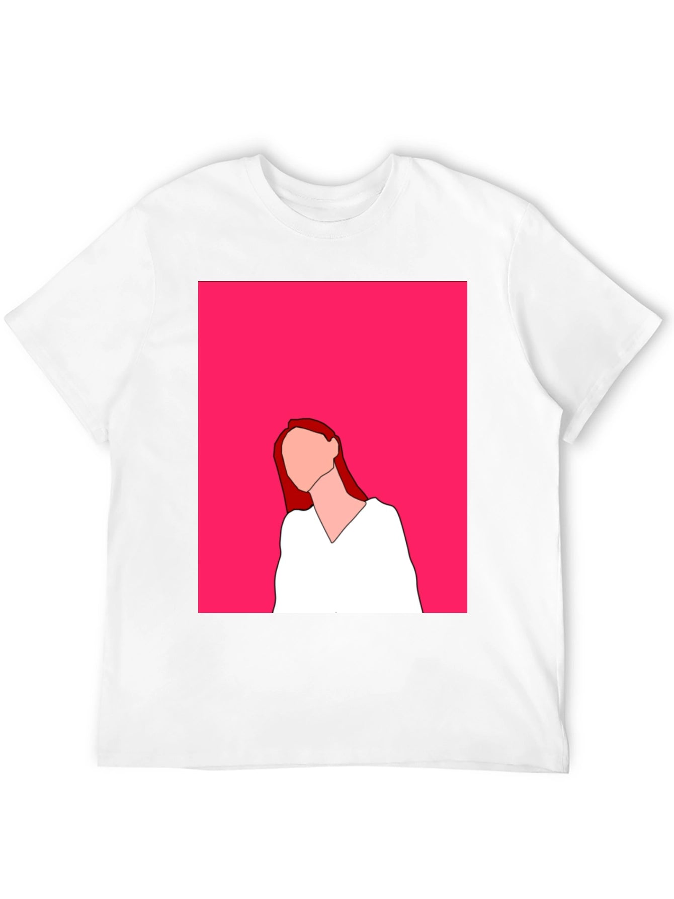 Minimalist Woman Portrait Graphic Tee