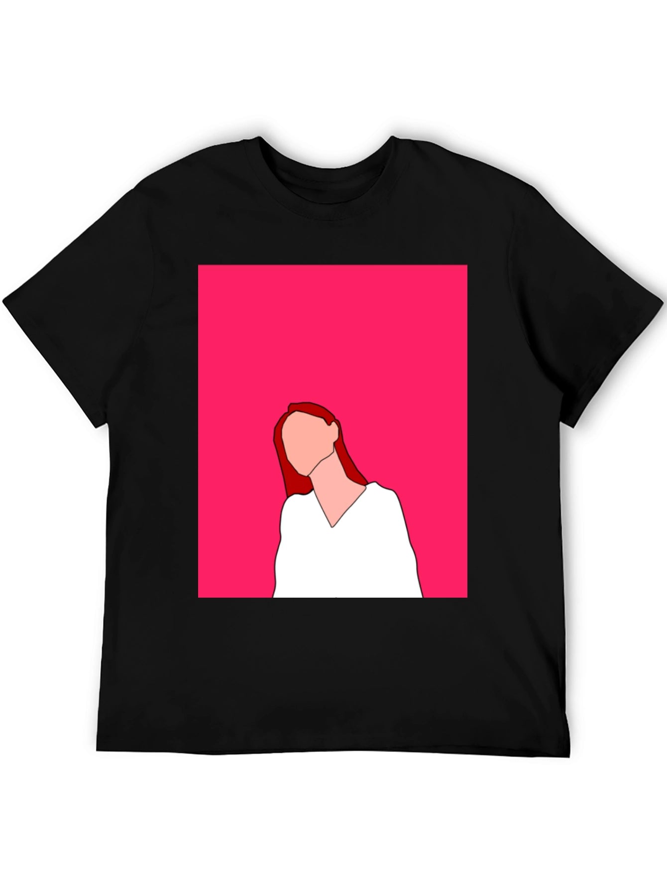 Minimalist Woman Portrait Graphic Tee