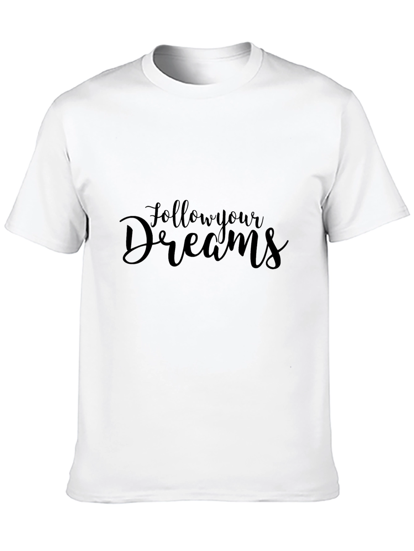 Follow Your Dreams Black Tee Shirt