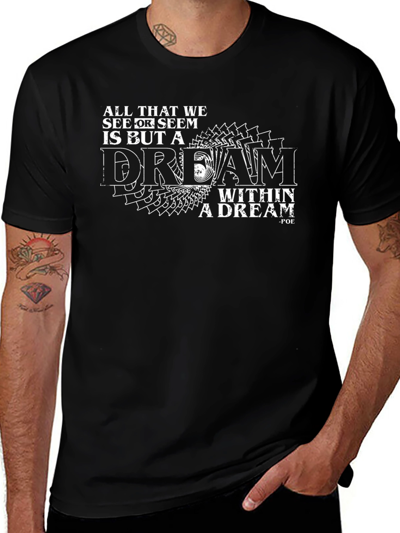 Dream Within a Dream Black T-Shirt