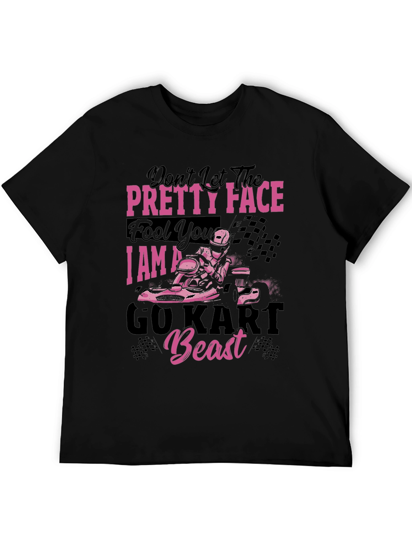 Pretty Face Go Kart Beast T-Shirt - Racing Tee