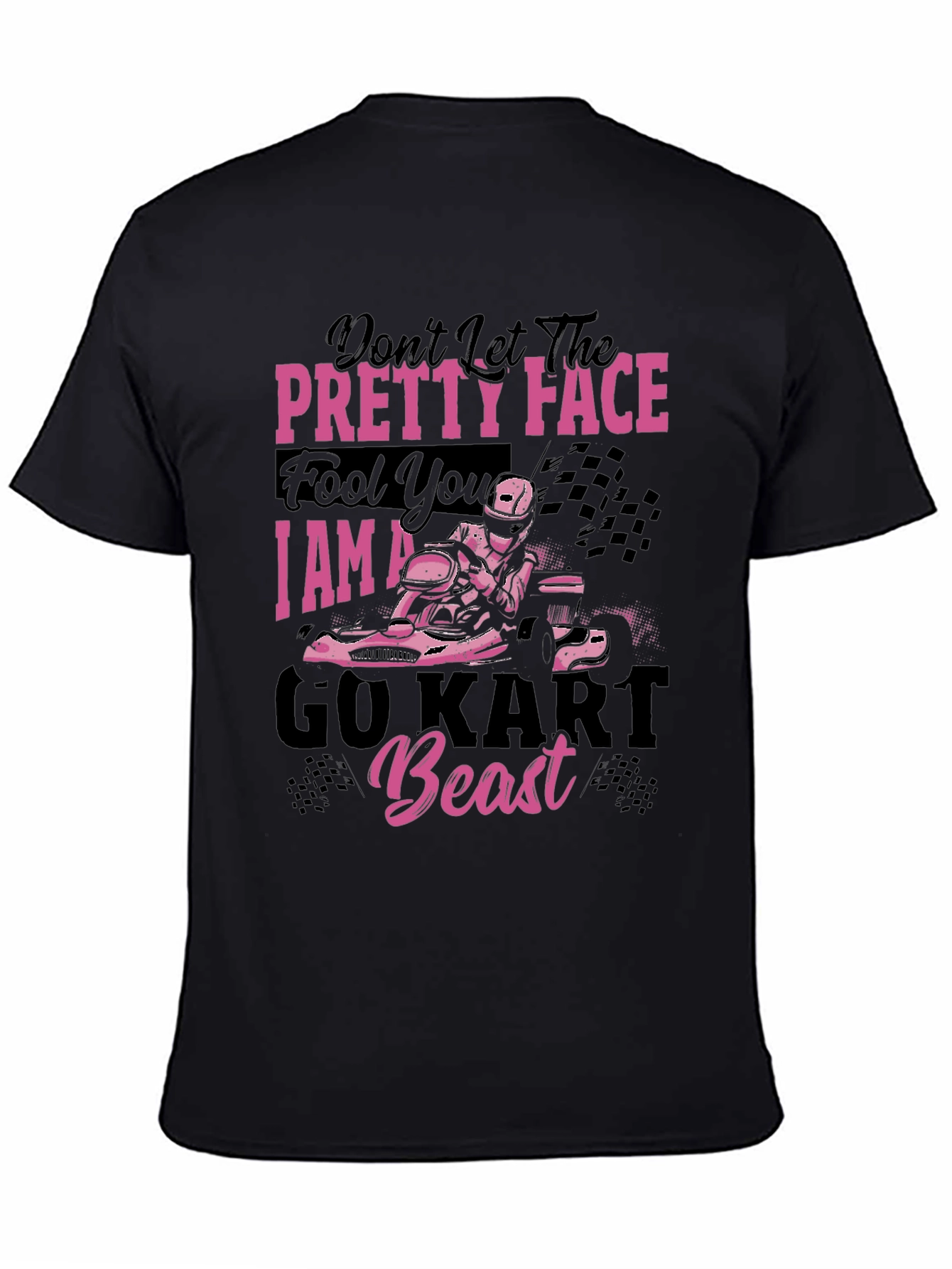 Pretty Face Go Kart Beast T-Shirt - Racing Tee