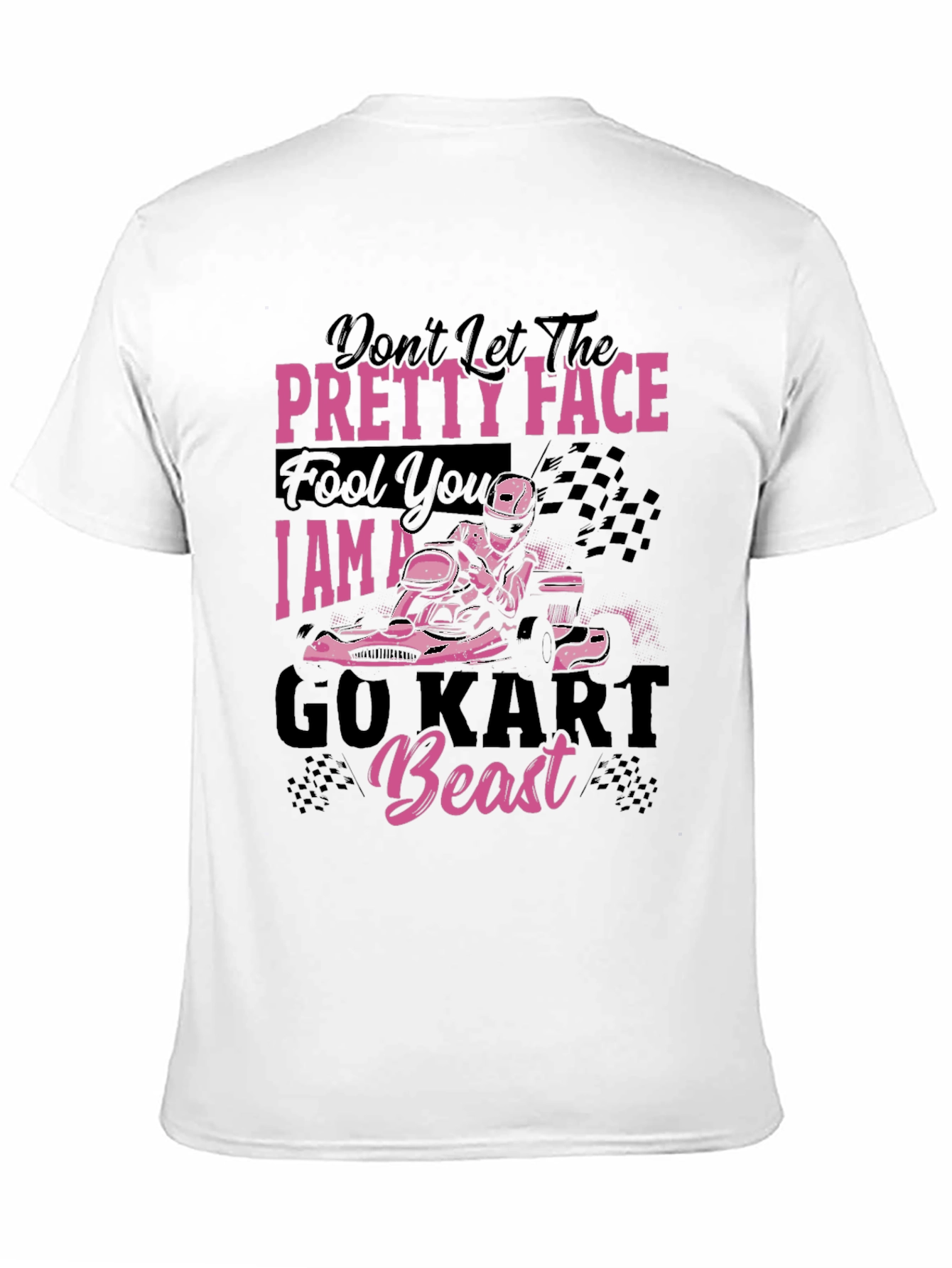 Pretty Face Go Kart Beast T-Shirt - Racing Tee