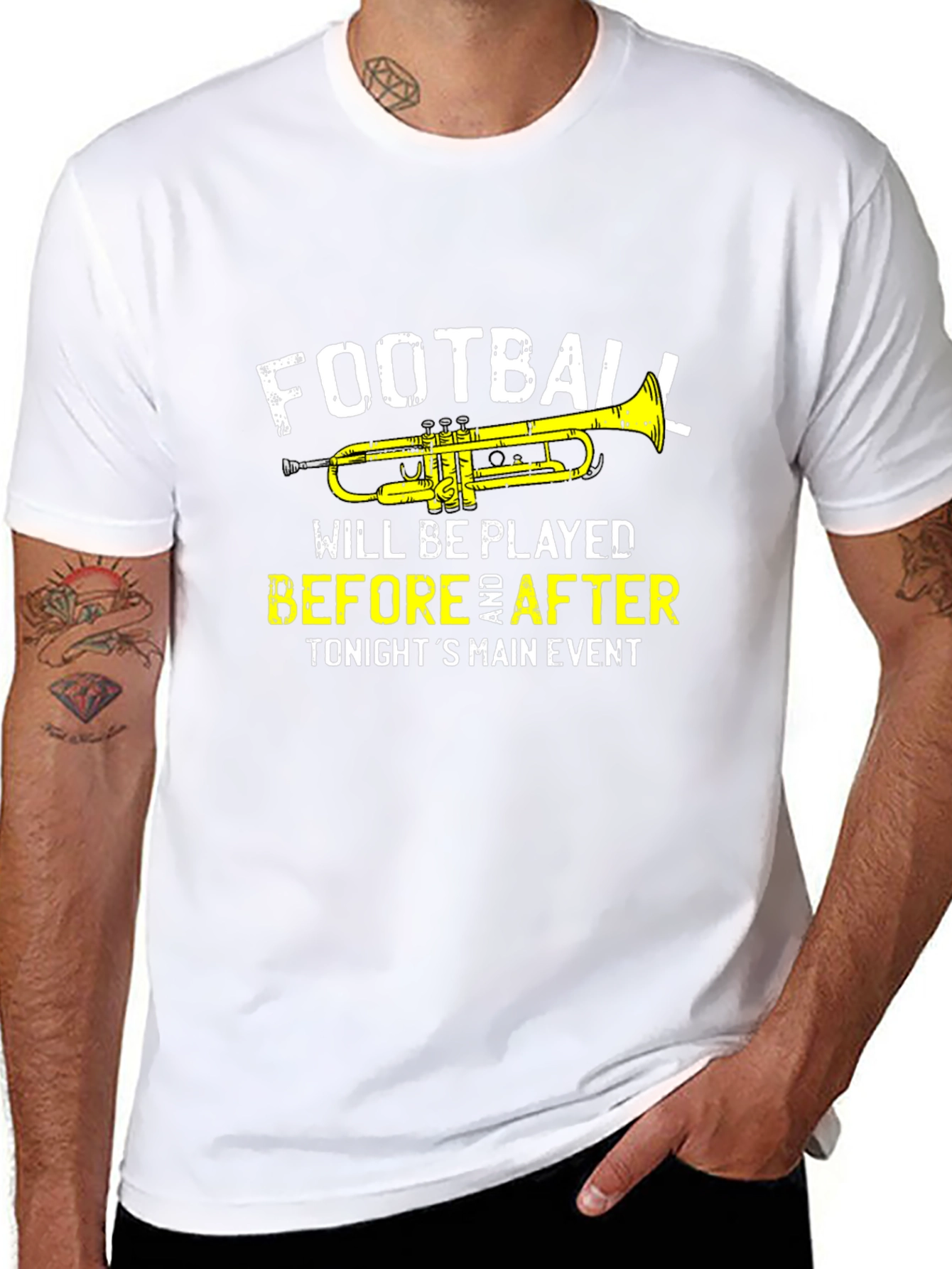 Football Trumpet Graphic Tee - Before & After