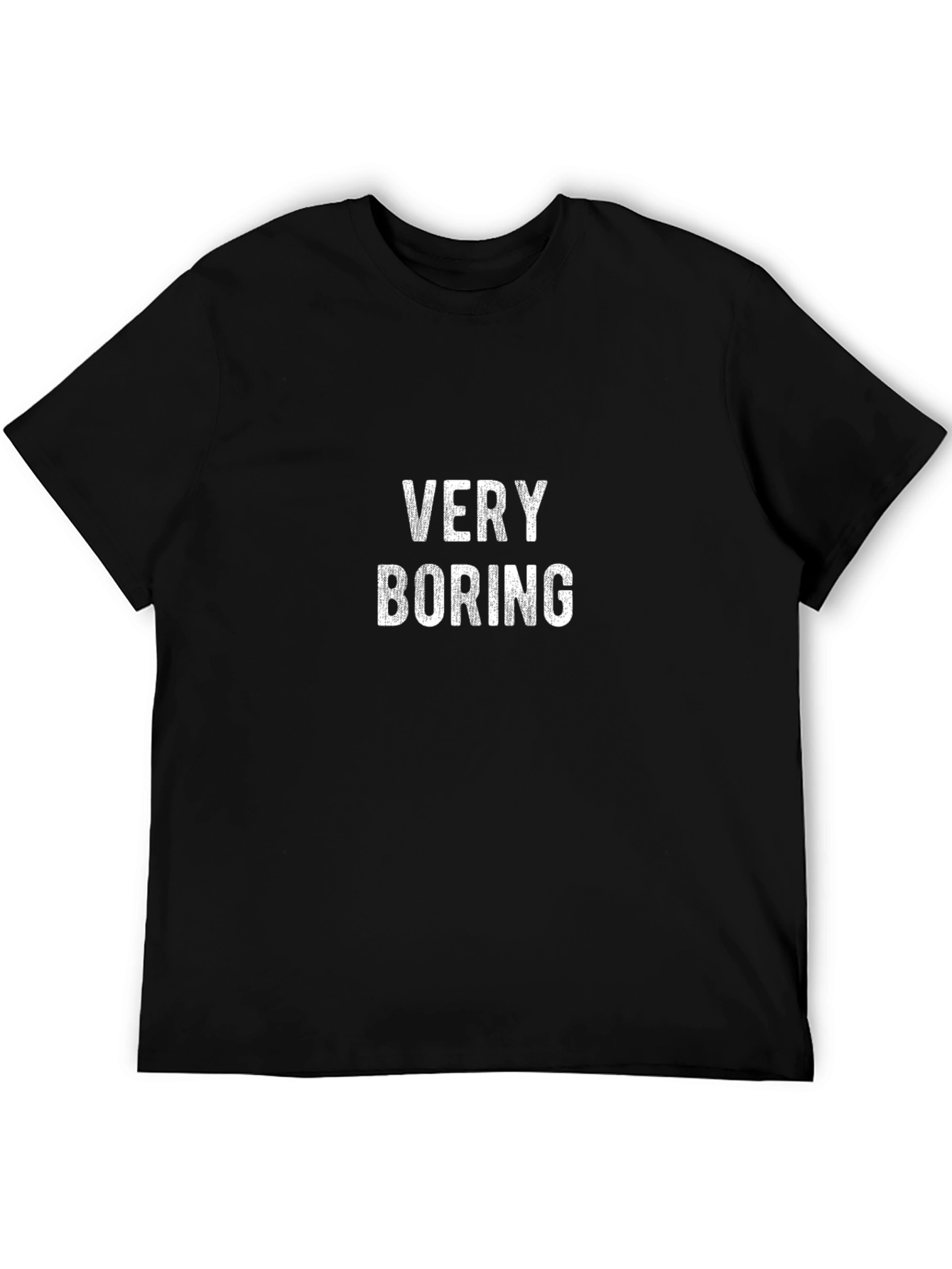 Very Boring Graphic T-Shirt - Black Cotton Tee