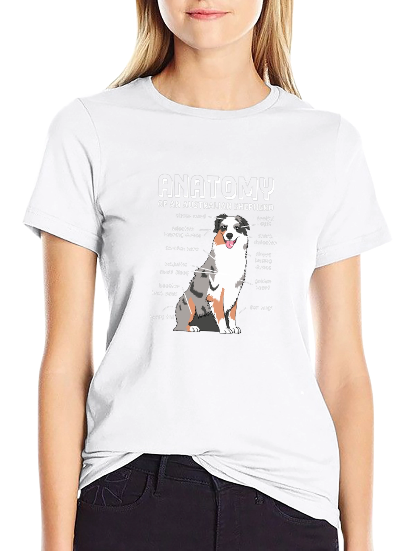 Australian Shepherd Anatomy T-Shirt