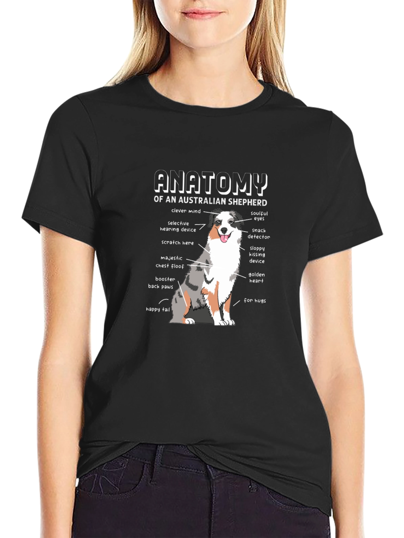 Australian Shepherd Anatomy T-Shirt