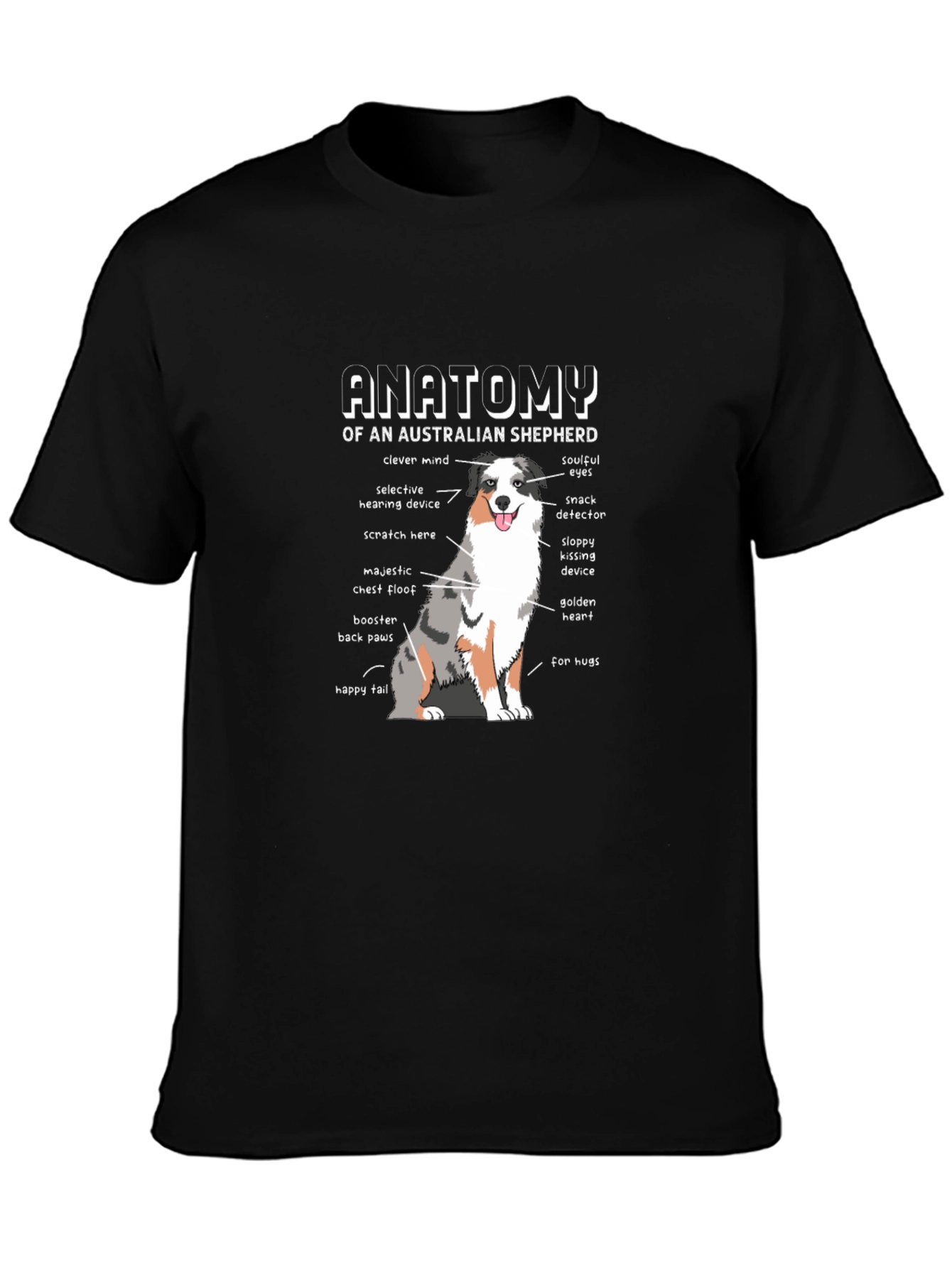 Australian Shepherd Anatomy T-Shirt