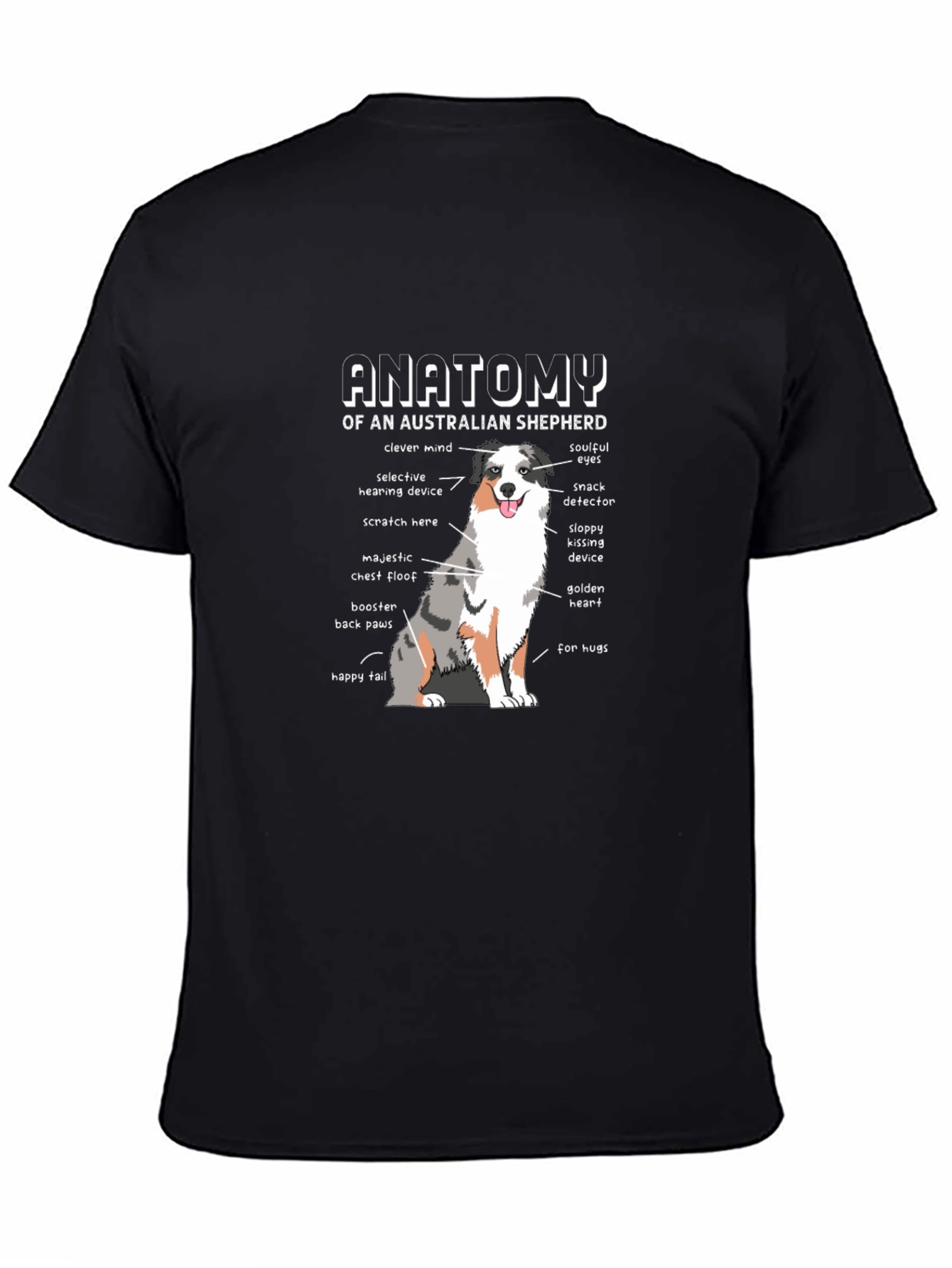Australian Shepherd Anatomy T-Shirt