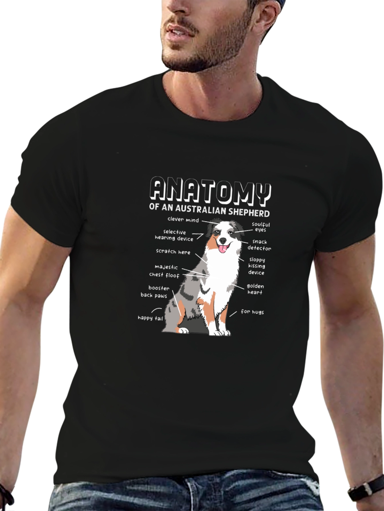 Australian Shepherd Anatomy T-Shirt