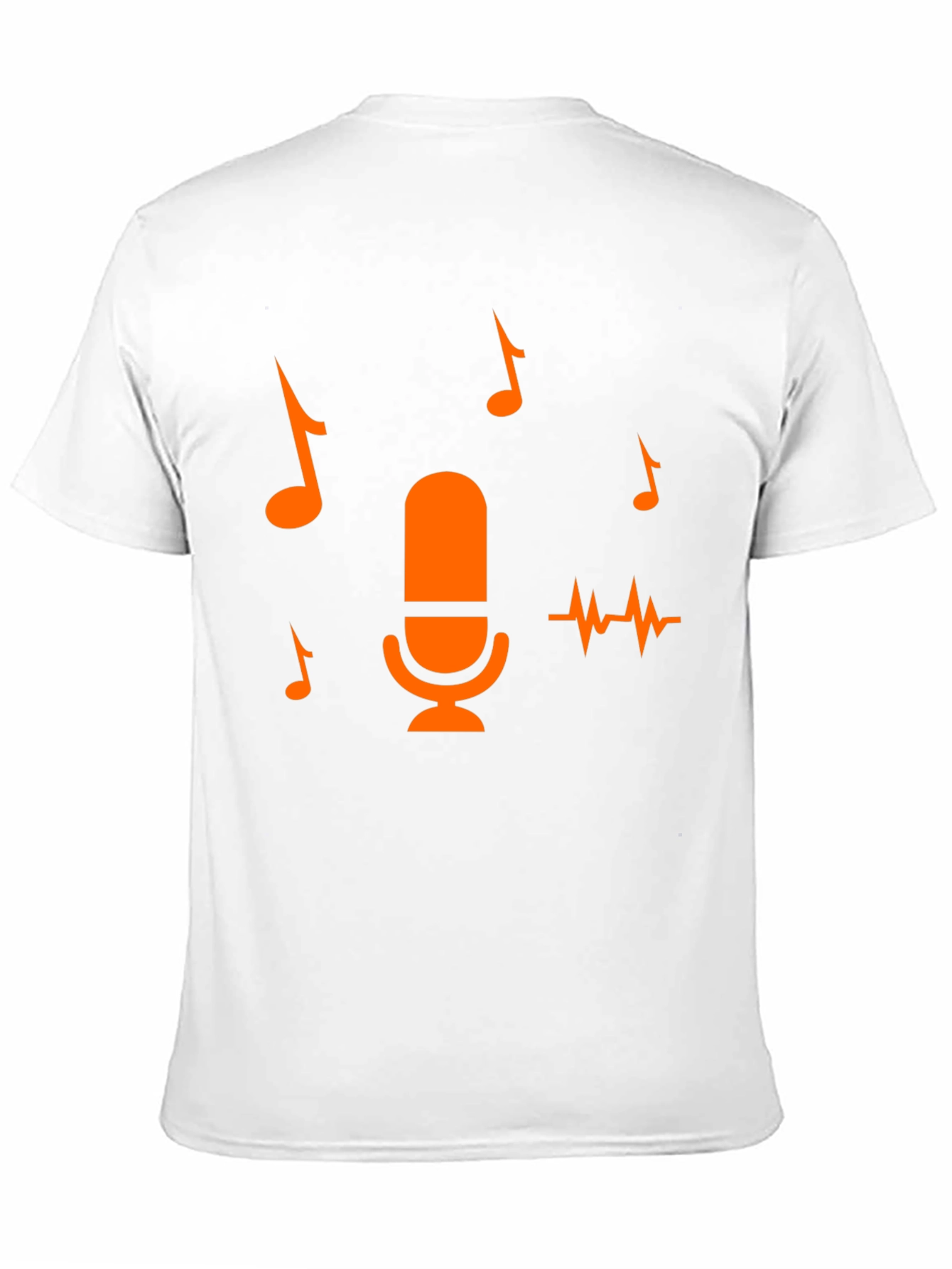 Music Lover Tee: Microphone & Notes Graphic T-Shirt