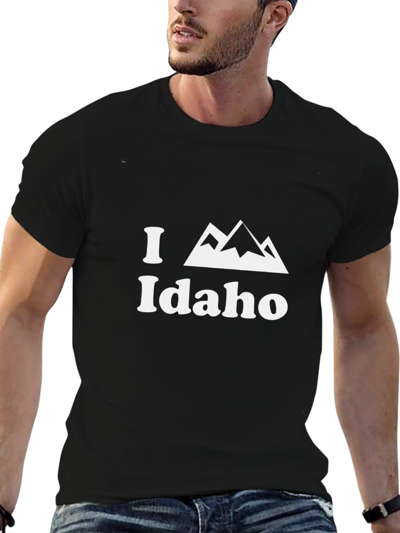I Love Idaho Mountain Graphic T-Shirt