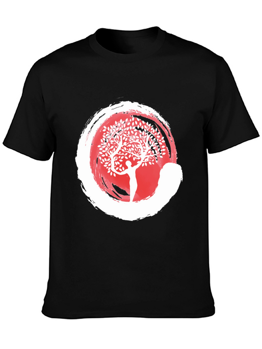 Enso Zen Circle Tree of Life Graphic Tee