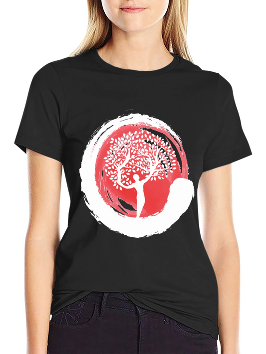 Enso Zen Circle Tree of Life Graphic Tee