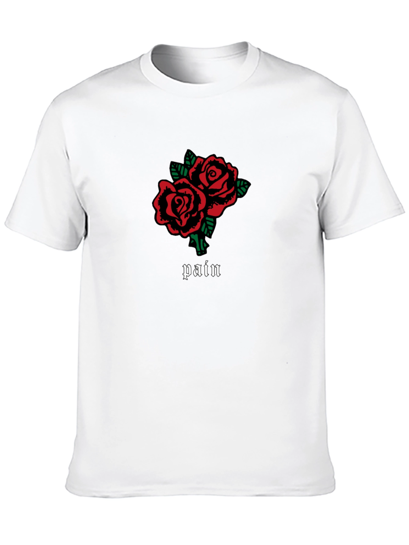 Pain Roses Graphic T-Shirt - Black