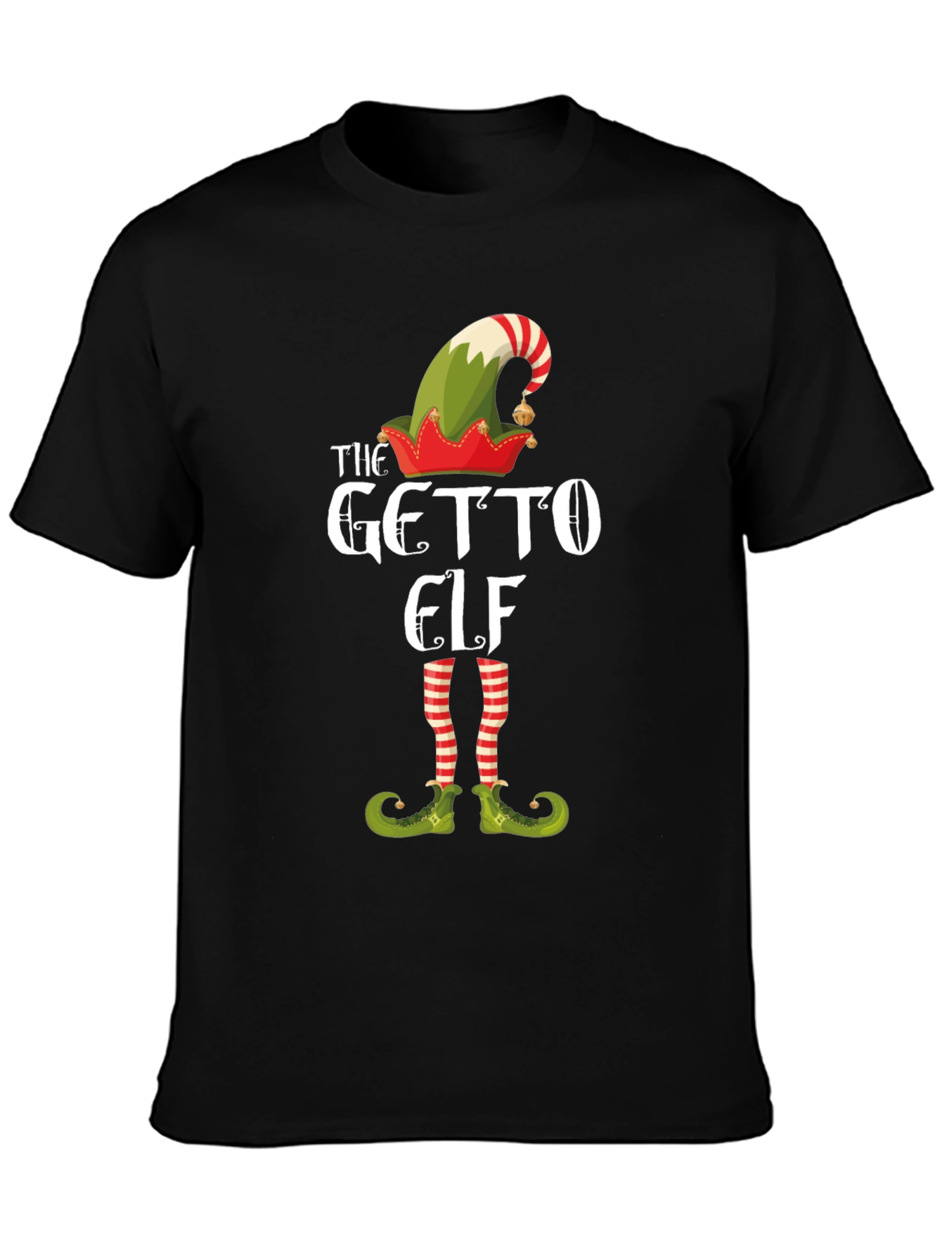 The Getto Elf Funny Christmas T-Shirt