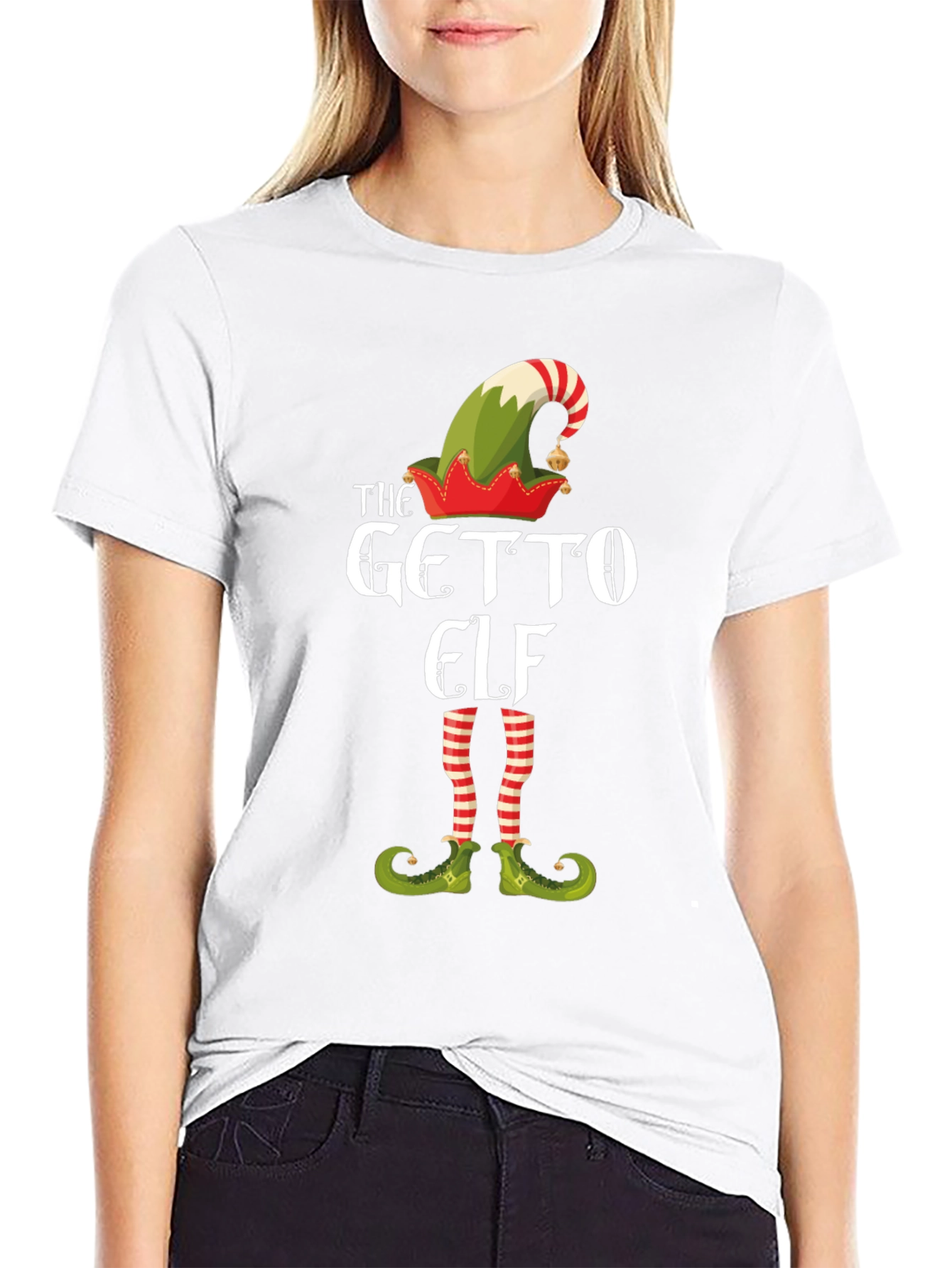The Getto Elf Funny Christmas T-Shirt
