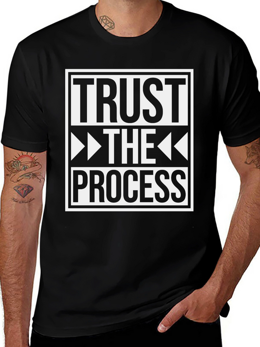 Trust the Process Graphic Tee - Black