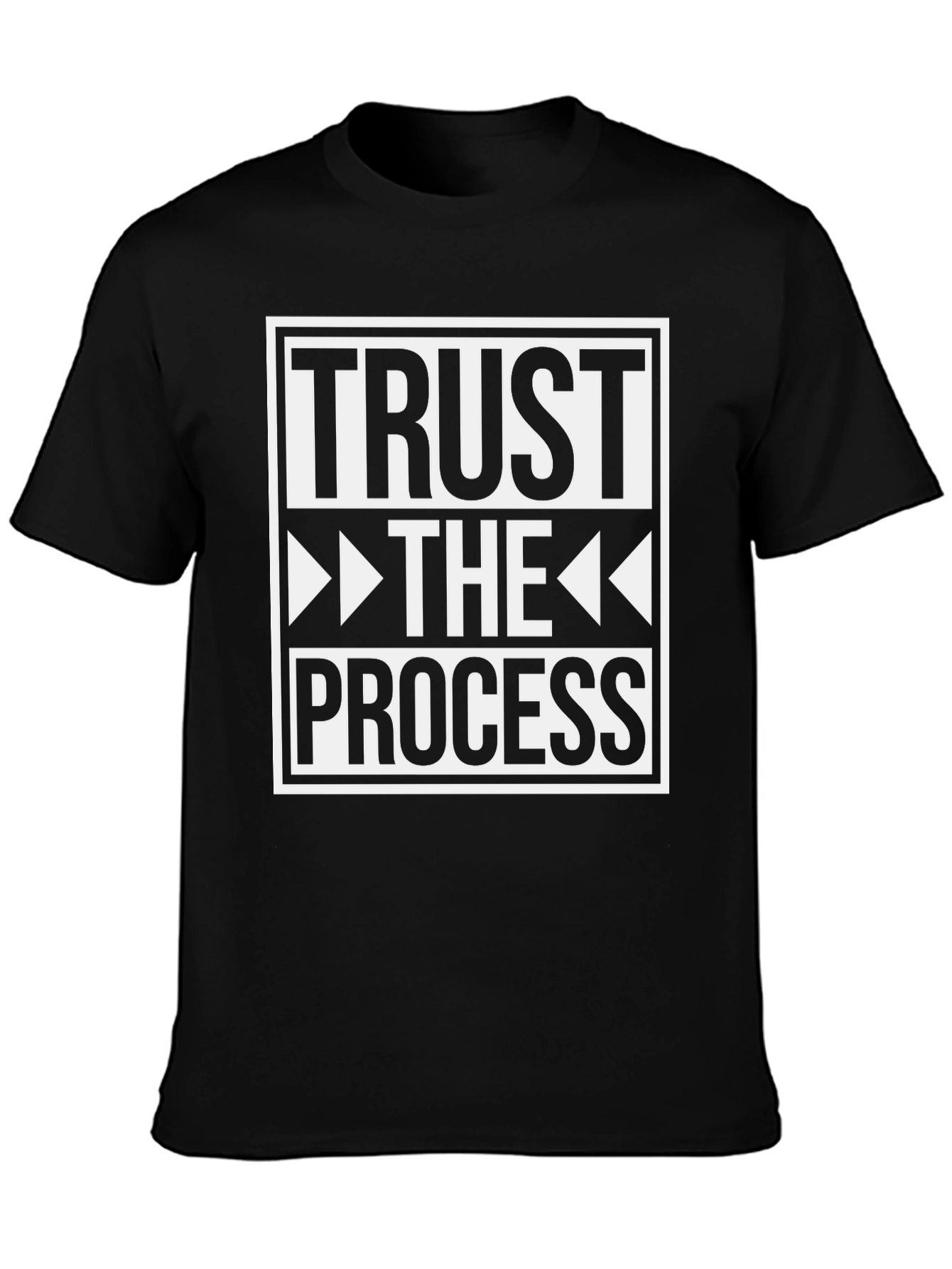 Trust the Process Graphic Tee - Black