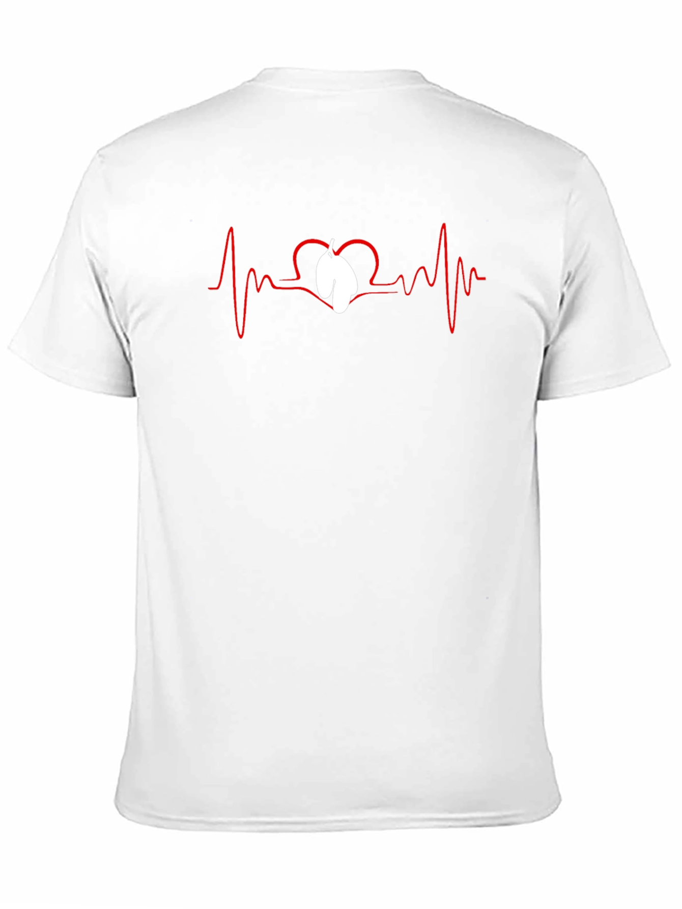Heartbeat Lungs Graphic Tee - Black