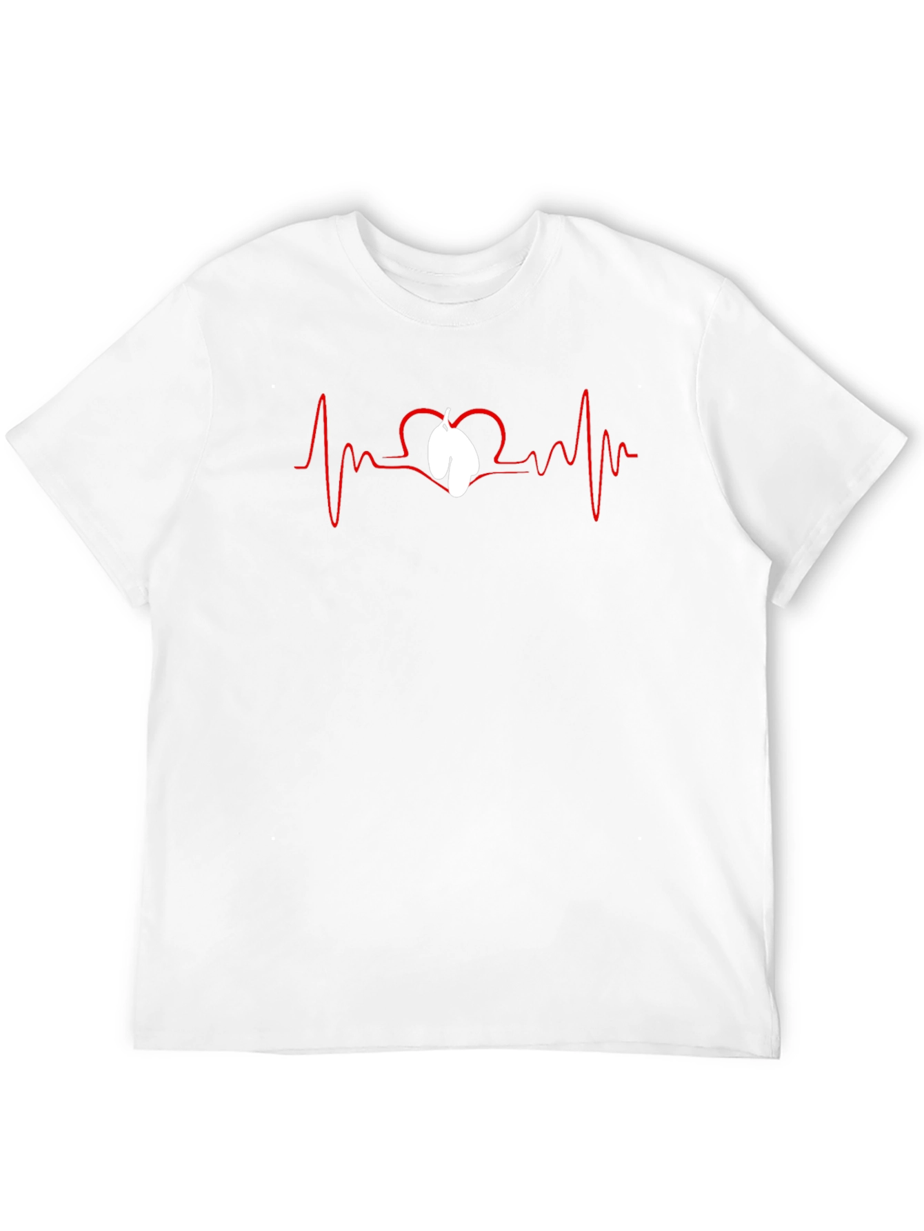 Heartbeat Lungs Graphic Tee - Black