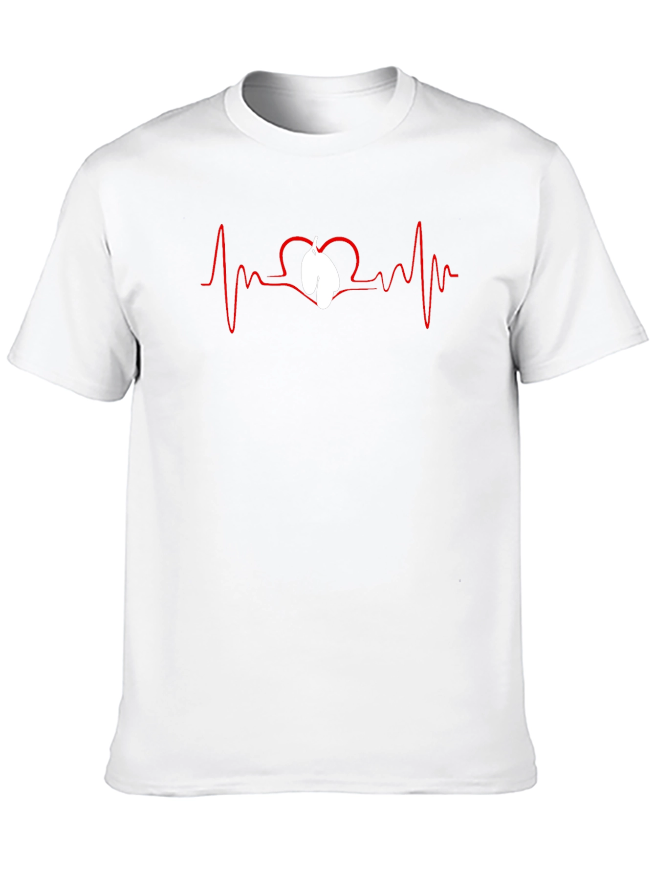 Heartbeat Lungs Graphic Tee - Black