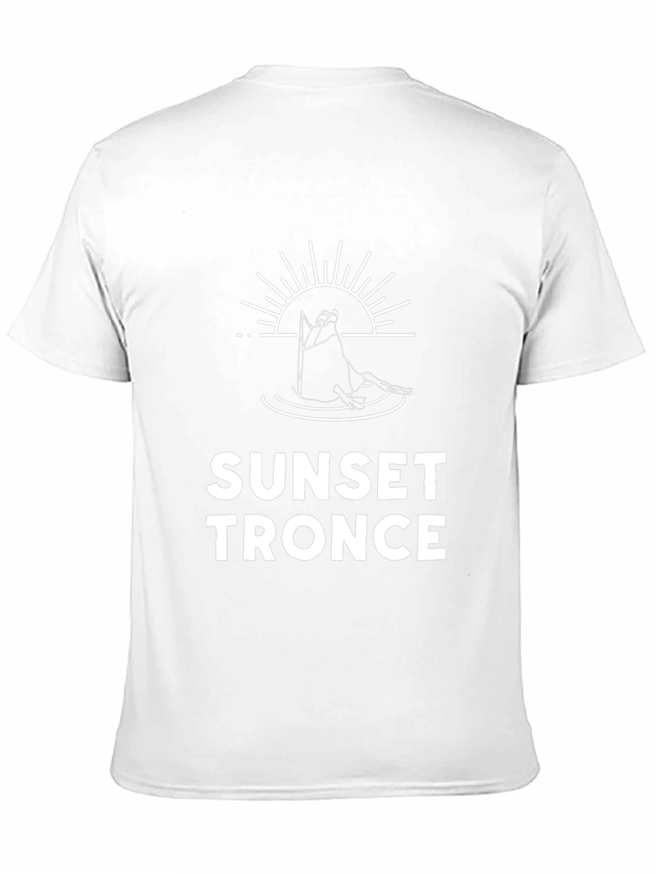 Sunset Tronce Graphic Tee - Black Cotton T-Shirt