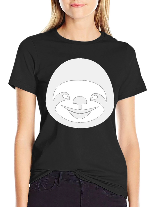 Funny Sloth Graphic Tee - Casual Black T-Shirt