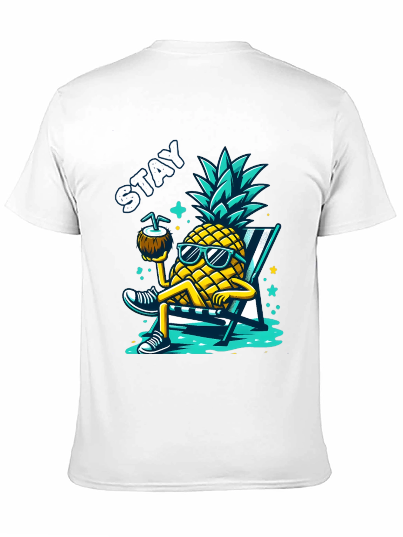 Stay Cool Pineapple Graphic T-Shirt - Summer Vibes