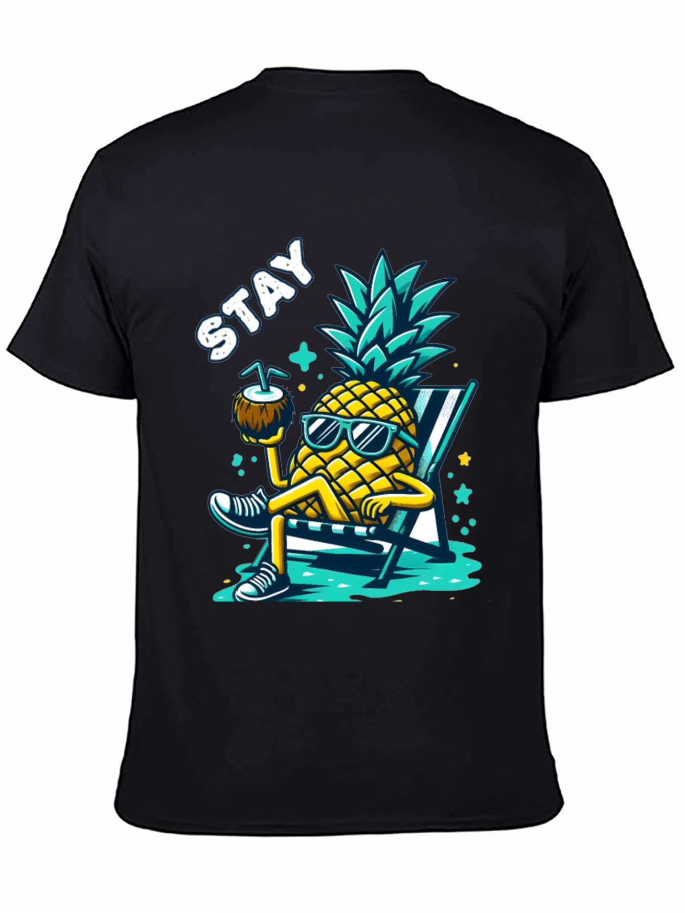 Stay Cool Pineapple Graphic T-Shirt - Summer Vibes